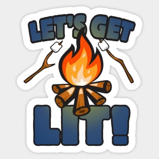 Let's Get Lit Sticker